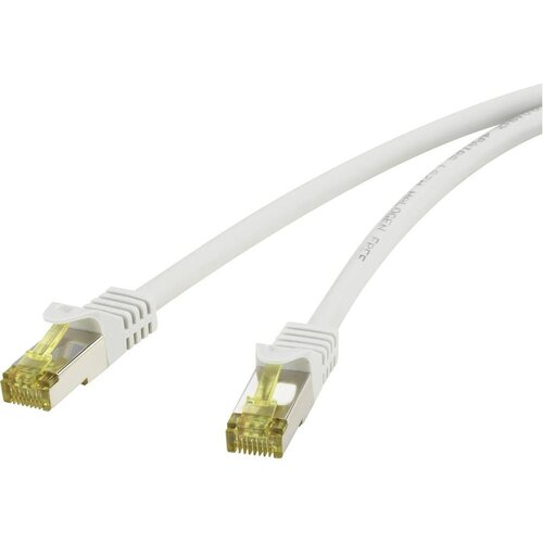 Renkforce RF-4149858 RJ45 omrežni kabel\, Patch kabel CAT 6a (neobdelani kabel CAT7) S/FTP 0.25 m siva z za&scaron;čitnim zapornim zatičem\, ognjevaren 1 kos, (20421048) Cene