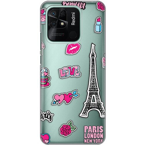 Maska silikonska print skin za xiaomi redmi 10C love paris Slike