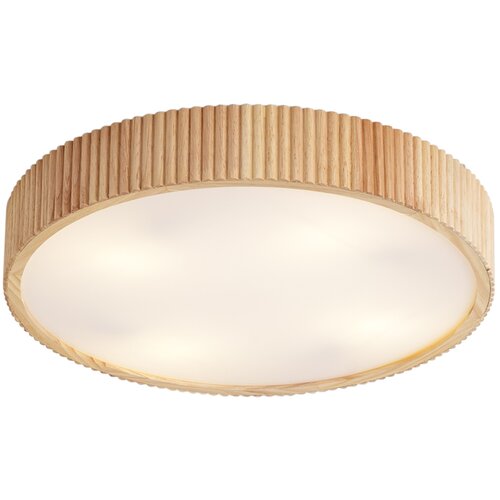 QAZQA Japandi stropna svetilka lesena 50 cm 4-luči - Lyra Cene