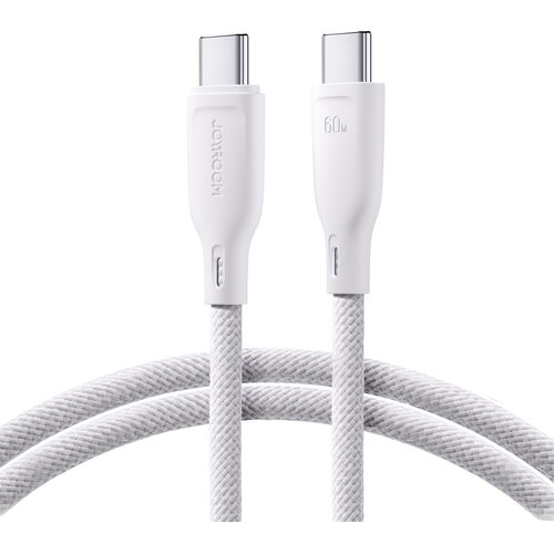 Joyroom USB-C kabel 60 W za hitri prenos Večbarvna serija 1 m bela, (21831647) Cene