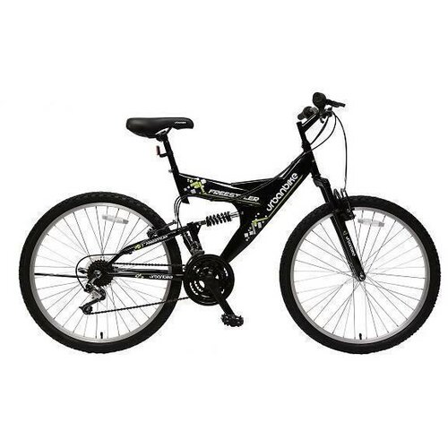 Urbanbike bicikl freestyler - crno-zeleni Slike