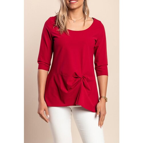 Fenzy Plus Size Majica S 3/4 Rokavi, Bordo Cene