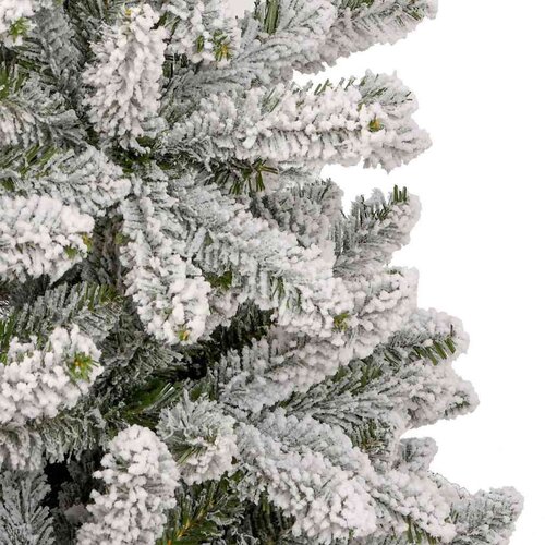 VidaXL Umjetno božićno drvce Zelena i bijela 300 cm PVC i metal Slike