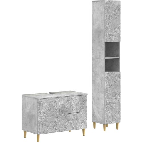  Set kupaonskih ormara od 2 dijela DELFT Betonska siva Cene
