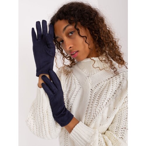 Wool Fashion Italia Gloves-AT-RK-2370.95-navy blue Cijene