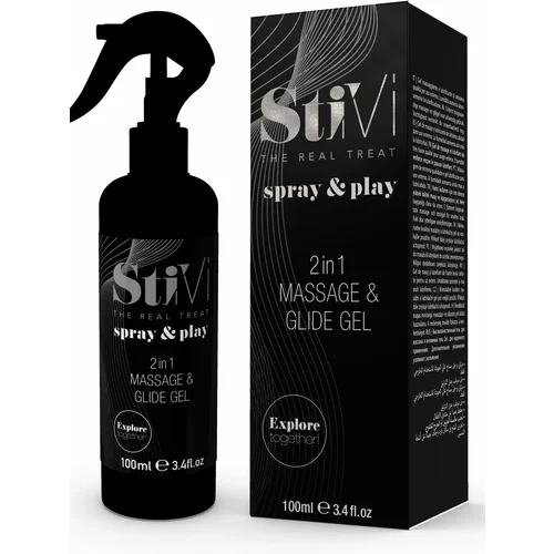 StiVi spray & play 2in1 massage & glide gel 100ml