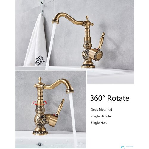 EYN Antična - rustikalna kopalni&amp;scaron;ka armatura | Pipa AQB1600 &amp;mdash; 30 cm Slike