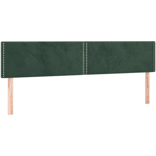  Box spring s madracem LED tamnozeleni 200x200 cm bar&amp;scaron;un Slike