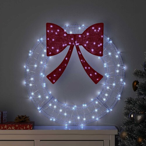  Vijenac s 60 LED svjetlima Hladna bijela 76 x 76 x 8,5 cm Akril Cijene