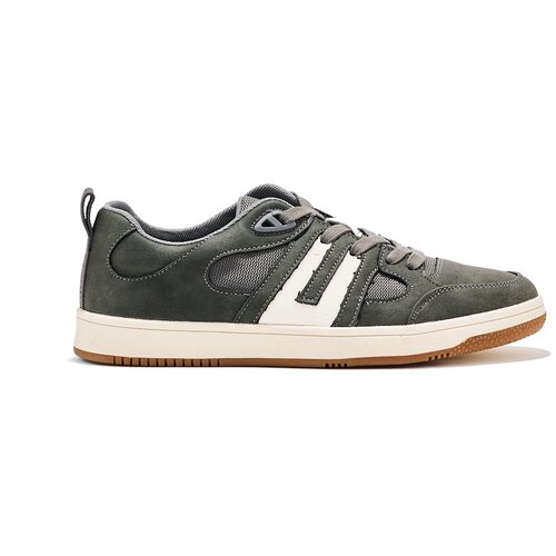 Shelvt Grey faux leather trainers Slike