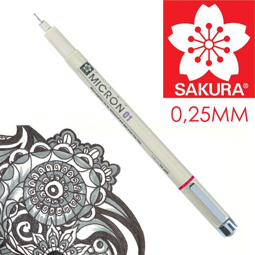 Flomaster za tehnično risanje sakura pigma micron black | izberite debelino Cene