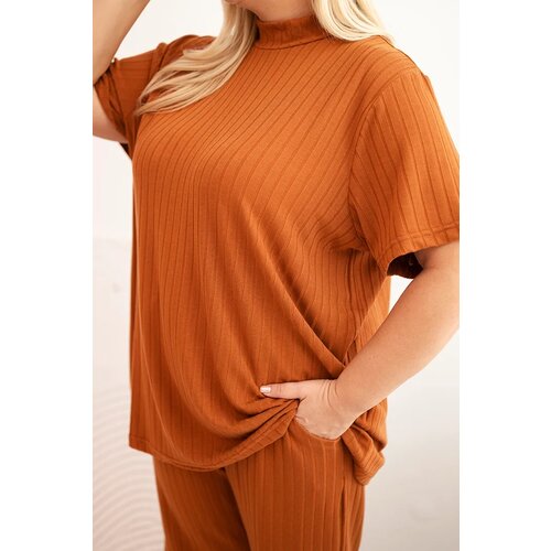 Kesi 3-piece women's Plus Size set camel Cijene