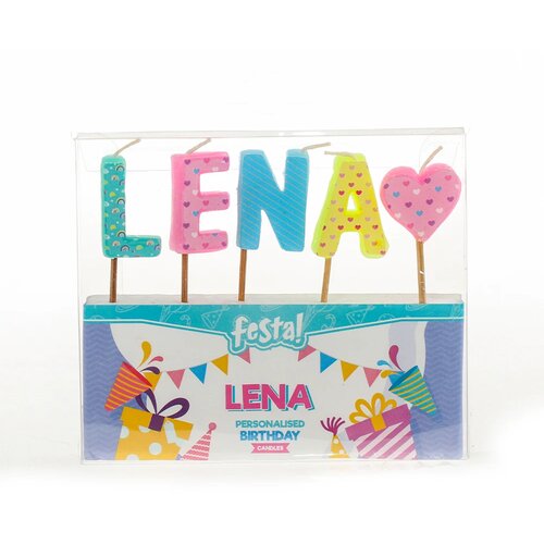 Festa Natalis, rođendanska svećica, odaberite ime Lena Slike