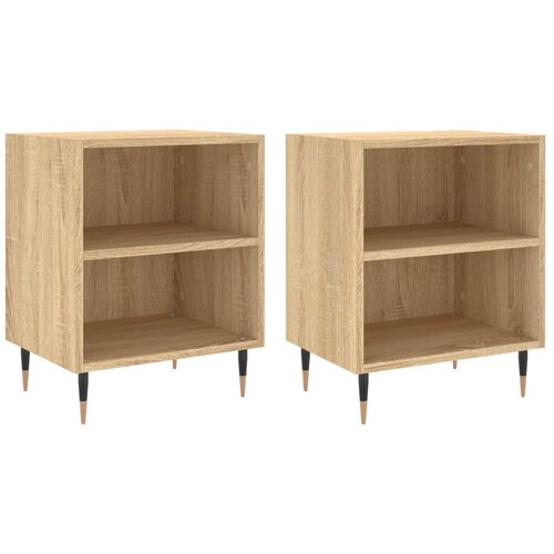 Maison Chic Dvo delni komplet Nočne omarice - Nočne mize sonoma hrast 40x30x50 cm inženirski les, (21689993) Cene
