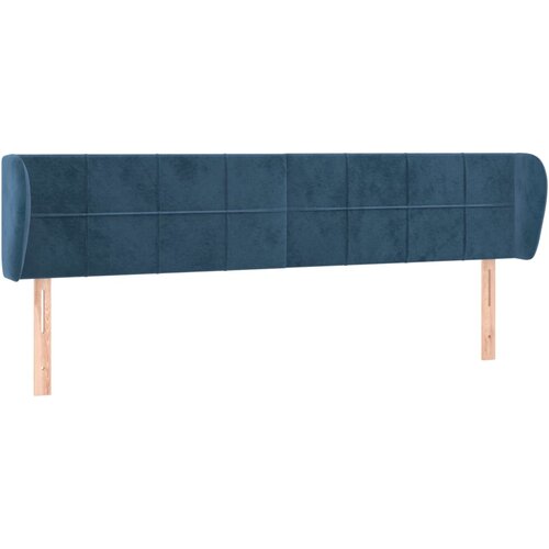 Maison Chic vzglavna omarica - nočna omarica - posteljna omarica z ušesi temno modro 203x23x78/88 cm žamet, (21708558) Cene