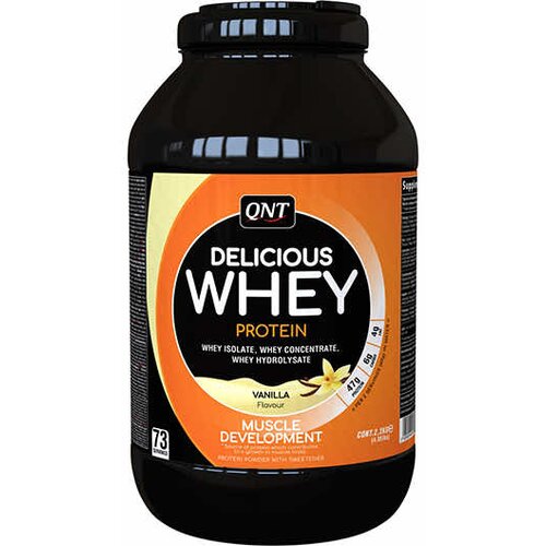 QNT Delicious Whey Protein, Vanila, 2.2kg Slike