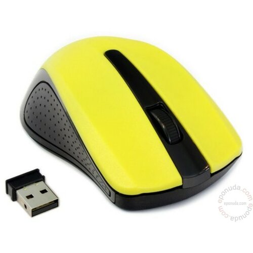 Gembird MUSW-101-Y USB 1200DPI YELLOW bežični miš Slike