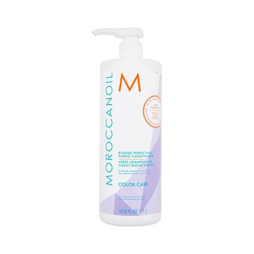 Moroccanoil color care blonde perfecting purple conditioner regenerator za neutralizaciju žutih tonova plave kose 1000 ml za žene Cijene