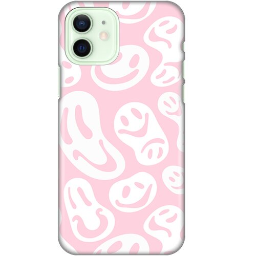 Maska Silikonska Print za iPhone 12 6.1 Pink Smiles Slike