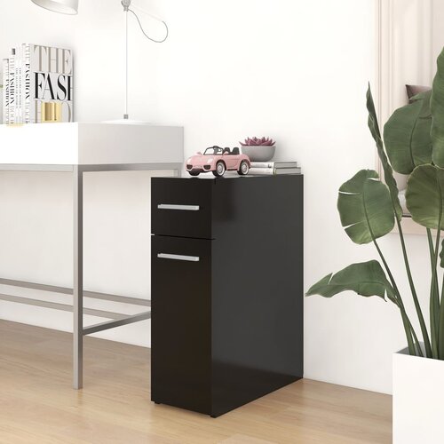 The Living Store Lekarni&amp;scaron;ka omara črna 20x45,5x60 cm iverna plo&amp;scaron;ča - Lekarni&amp;scaron;ka Omara, (21429544) Slike