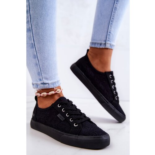 Kesi Openwork Sneakers BIG STAR JJ274064 Black Cene
