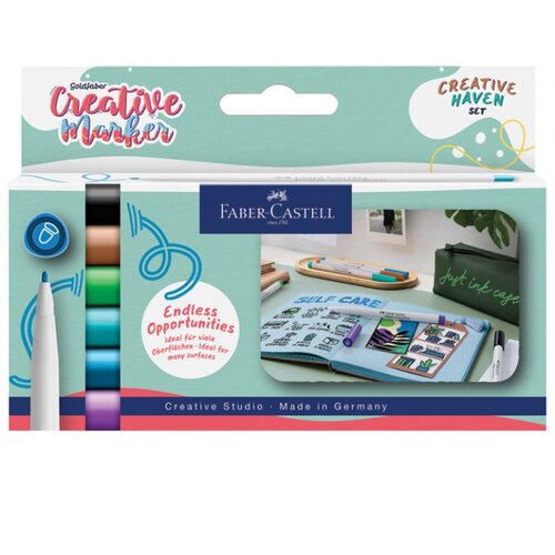 Marker PERMANENTNI DEKORATIVNI 1,5MM PK6 FABER CASTELL 160603 SORT BLISTER Cene