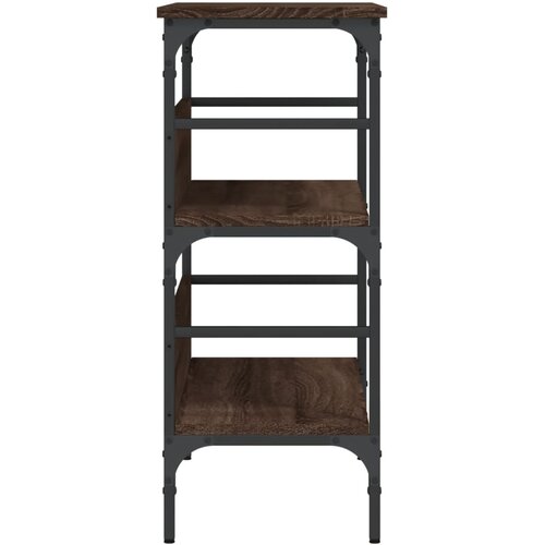  Konzolni stol smeđa boja hrasta 75x32x75 cm konstruirano drvo Slike