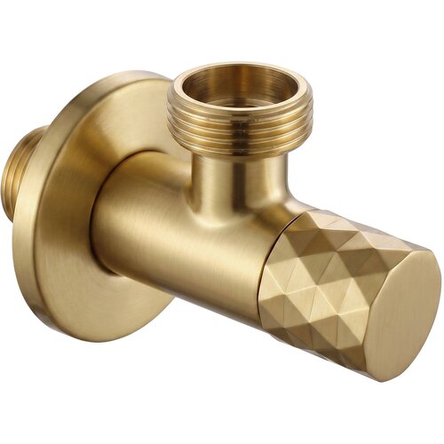 Rea Kotnični ventil Diamond 03 1/2&amp;quot; x 3/4&amp;quot; Brush Gold Slike