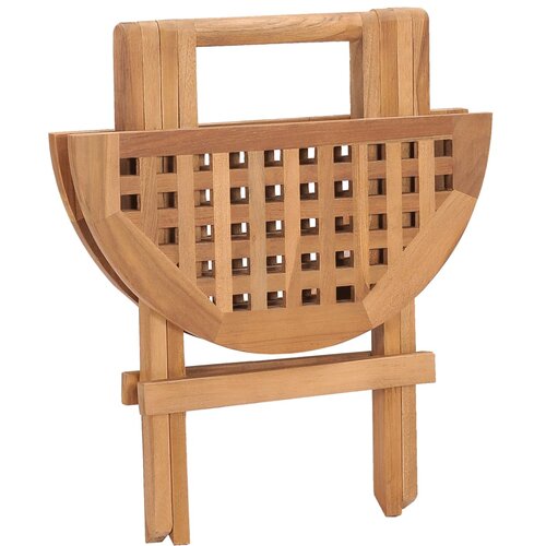  Sklopivi vrtni stol 50 x 50 x 50 cm od masivne tikovine Slike