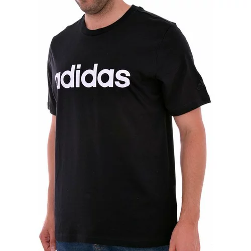 Adidas Pamučna majica boja: crna, s tiskom