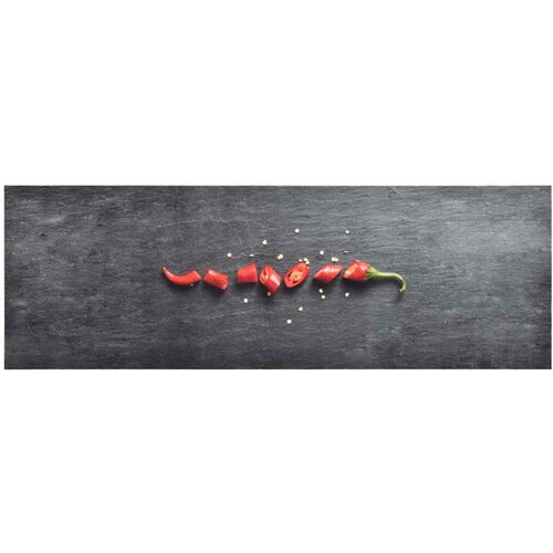  Kuhinjski tepih s uzorkom feferona perivi 60 x 180 cm Cene