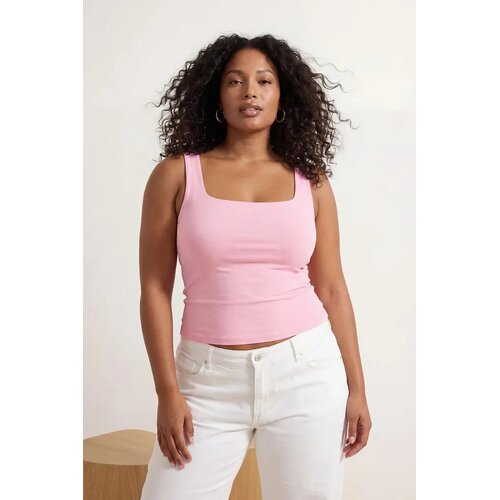 Trendyol Ženska majica TBBSS26CV00001, Roze Slike