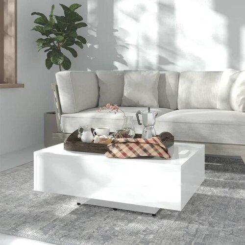  Stolić za kavu visoki sjaj bijeli 85 x 55 x 31 cm od iverice Cijene