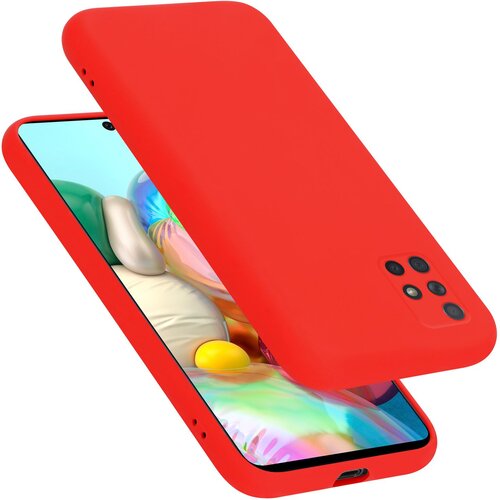 Cadorabo Ohi&amp;scaron;je, združljiv s Samsungom v tekoči rdeči barvi - za&amp;scaron;čitni pokrov iz fleksibilnega silikona TPU, (20585420) Slike