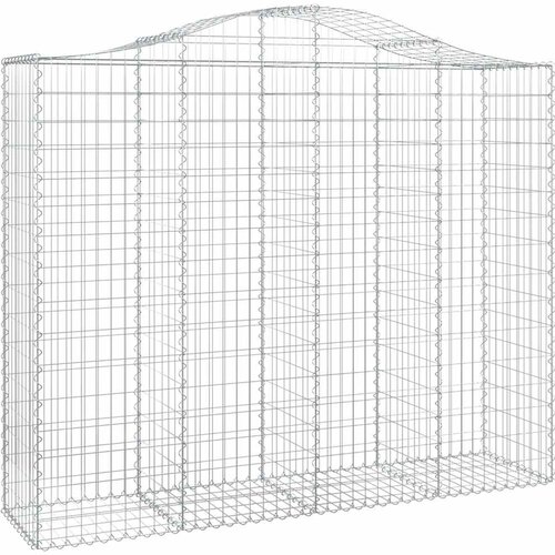  Gabionska ko&amp;scaron;ara s lukom 200x50x160/180 cm pocinčano željezo Slike