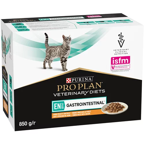 Purina Pro Plan Veterinary Diets Feline EN ST/OX Gastrointestinal piščanec - 10 x 85 g