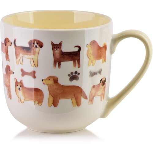 Mondex skodelica porcelan Noah 9,5x13x9,5 rjava 1 kos, (5000300823) Cene