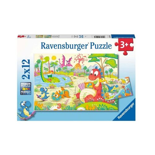 Ravensburger Puzzle - Priljubljeni dinozavri - 2x12 delov Cene