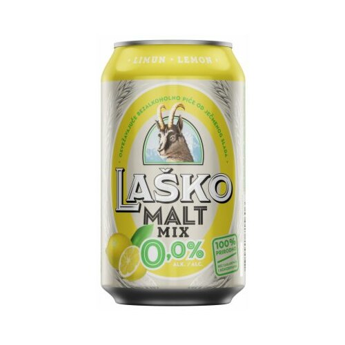 Laško malt mix lemon bezalkoholno pivo 330ml limenka Slike