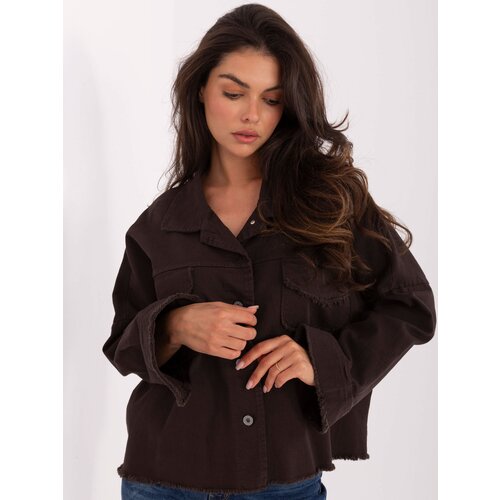 RUE PARIS Shirt-IT-KS-FL5779.87-dark brown Slike