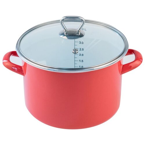 Fackelmann lonac+stakleni poklopac 22cm,emajl 5.5l Cene