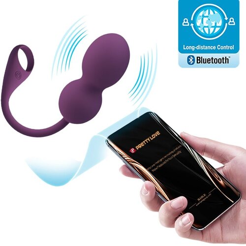 Pretty Love Elvira Kegel Balls with App Global Remote Control Series Purple Slike