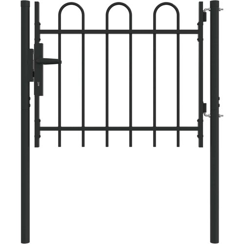  Ogradna vrata BOXTEL 103 x 124,5 cm Čelik s prahom premazan Slike