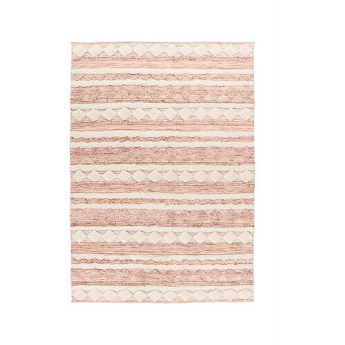 Kayoom PREPROGA Bohist 225 Rosa / Creme 200/290 cm tkano roza Cene
