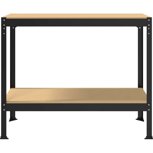  Radna klupa Crna 115 x 55 x 91 cm Projektirano drvo i metal Slike
