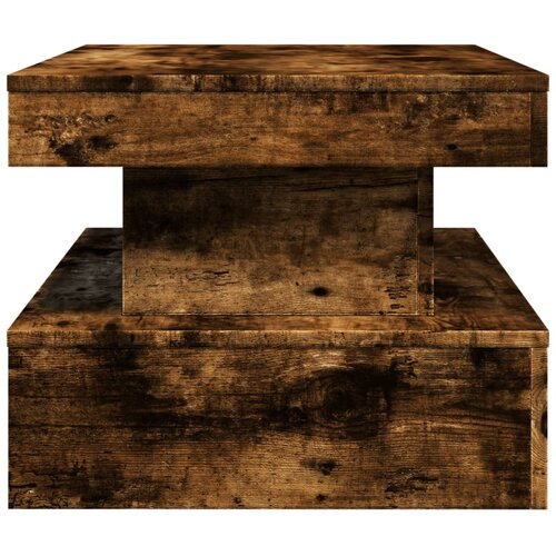  Stolić za kavu s LED svjetlima boja hrasta 90 x 50 x 40 cm Slike