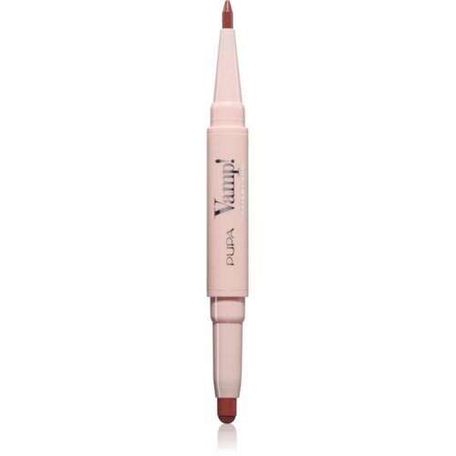 PUPA Milano Vamp! Creamy Duo &amp;scaron;minka in svinčnik za ustnice 2 v 1 odtenek 007 - Peach Nude 0.8 g Slike
