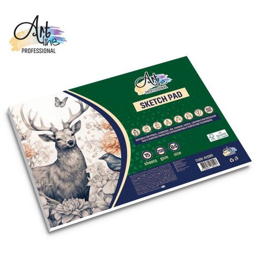 Artline Blok za skiciranje B4 360x260mm 25L 200gsm Landscape Extra white Slike