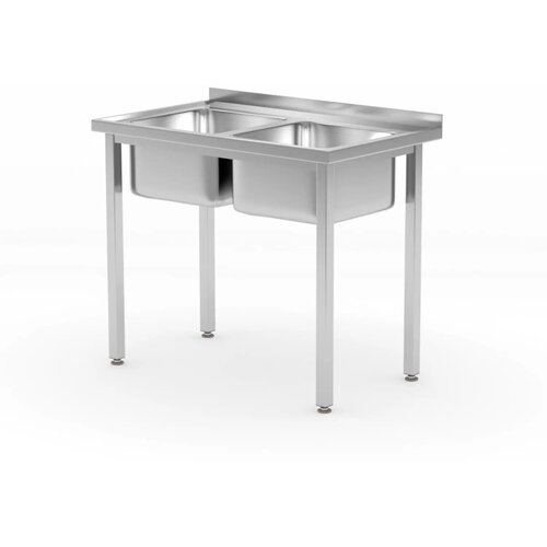  Miza z 2 Pomivalnima Koritoma, 1000x600x850mm Slike