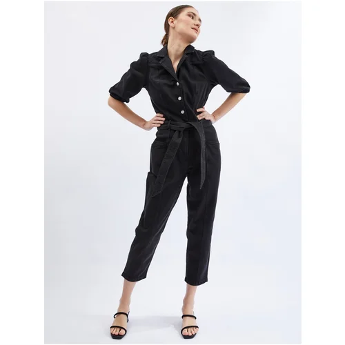 Orsay Black Denim Overall - Women